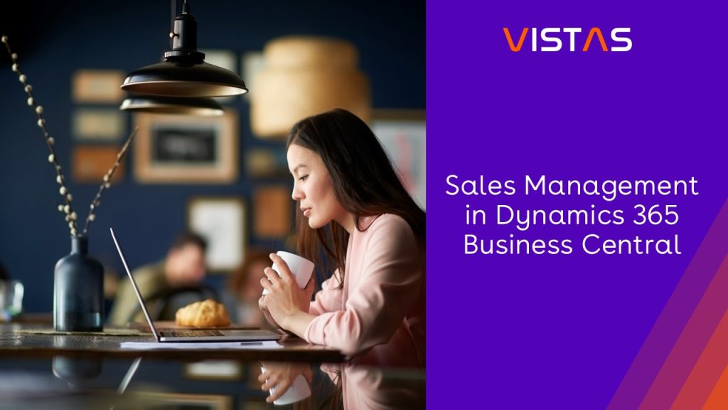 Sales management interface in Dynamics 365 Business Central, showcasing tools for tracking and analyzing sales performance.